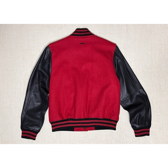 Free People x Deadwood Diana Wool & Leather Varsity Jacket $399 Sz 36 - Picture 13 of 15